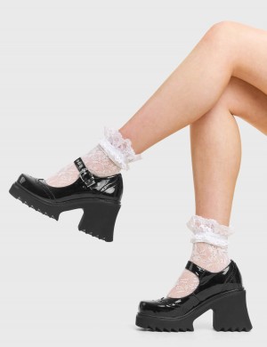Lamoda Daring Chunky Mary Jane Shoes Schwarz | 325794-EAX