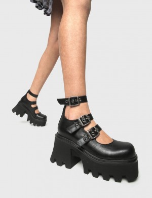 Lamoda Spirits Chunky Mary Jane Shoes Schwarz | 469317-JHM