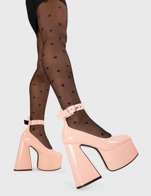 Lamoda Those Days Plattform Heels Rosa | 217034-WOH