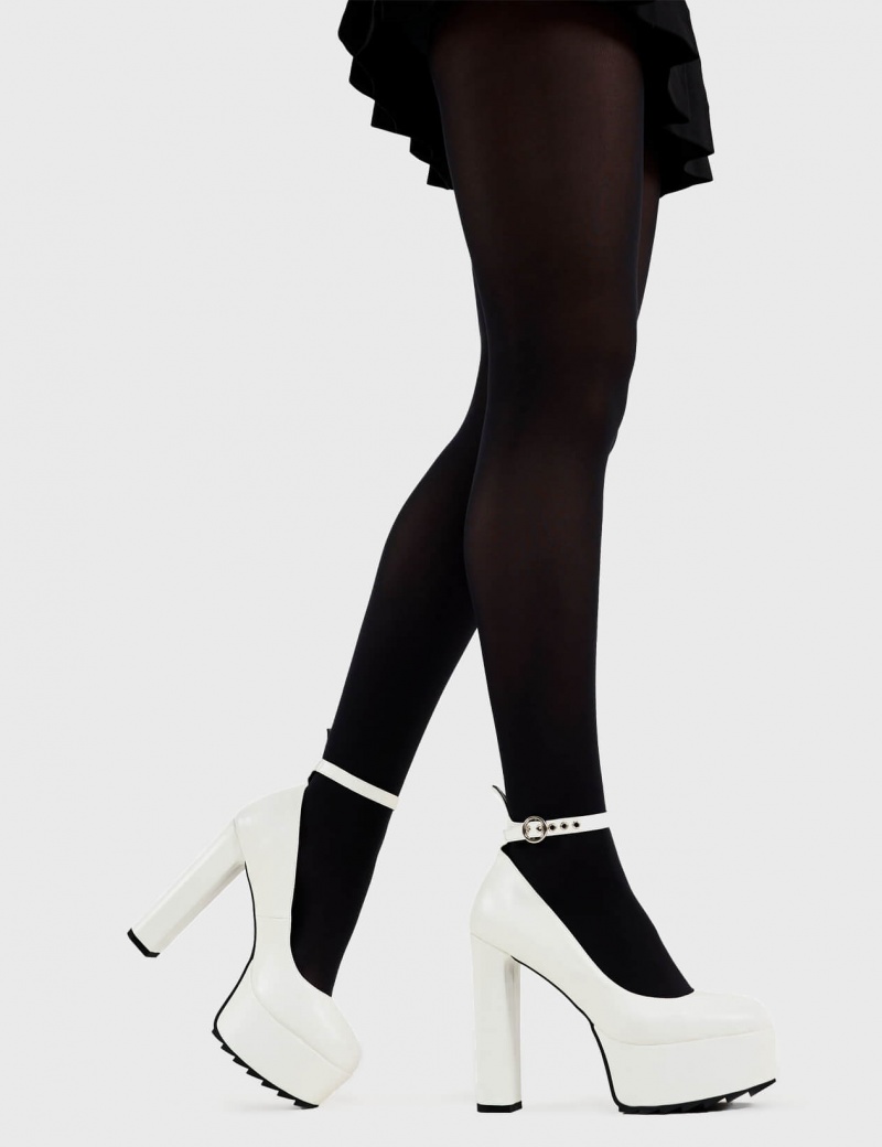 Lamoda Above Average Plattform Heels Weiß | 651832-KCJ