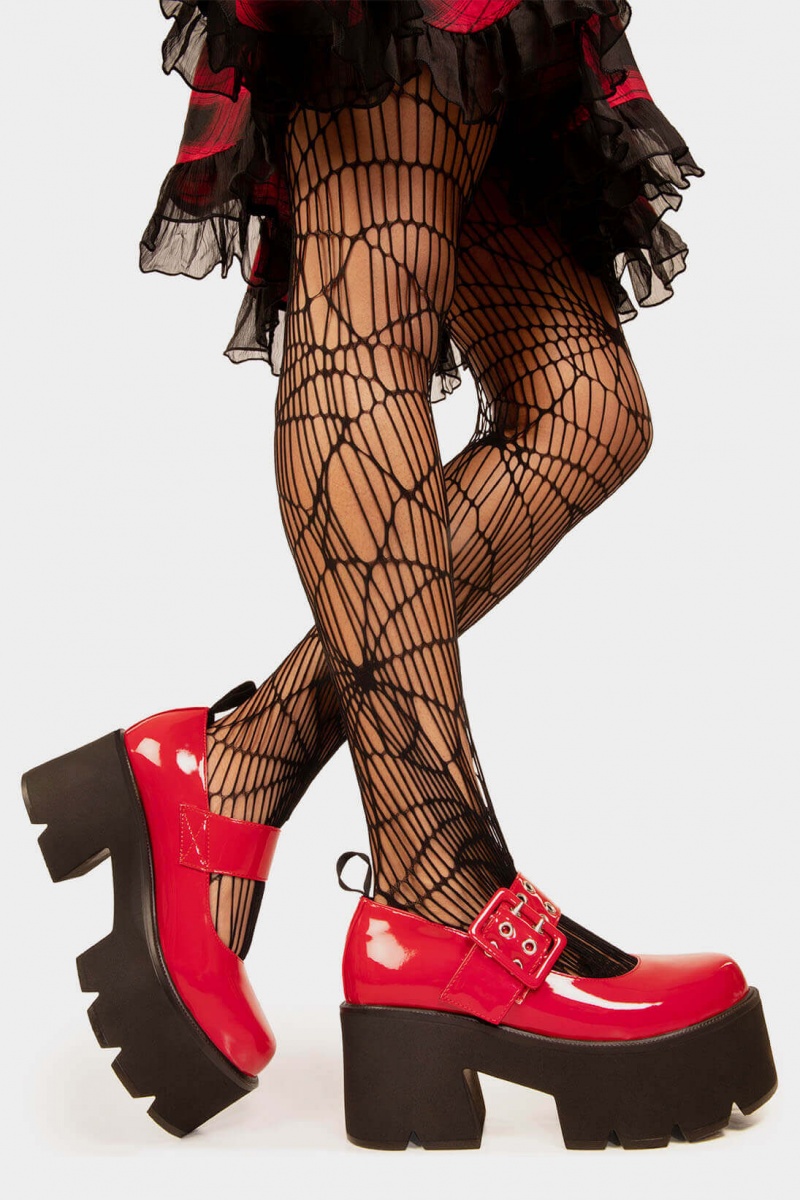 Lamoda All Star Chunky Mary Jane Shoes Rot | 729345-SQU