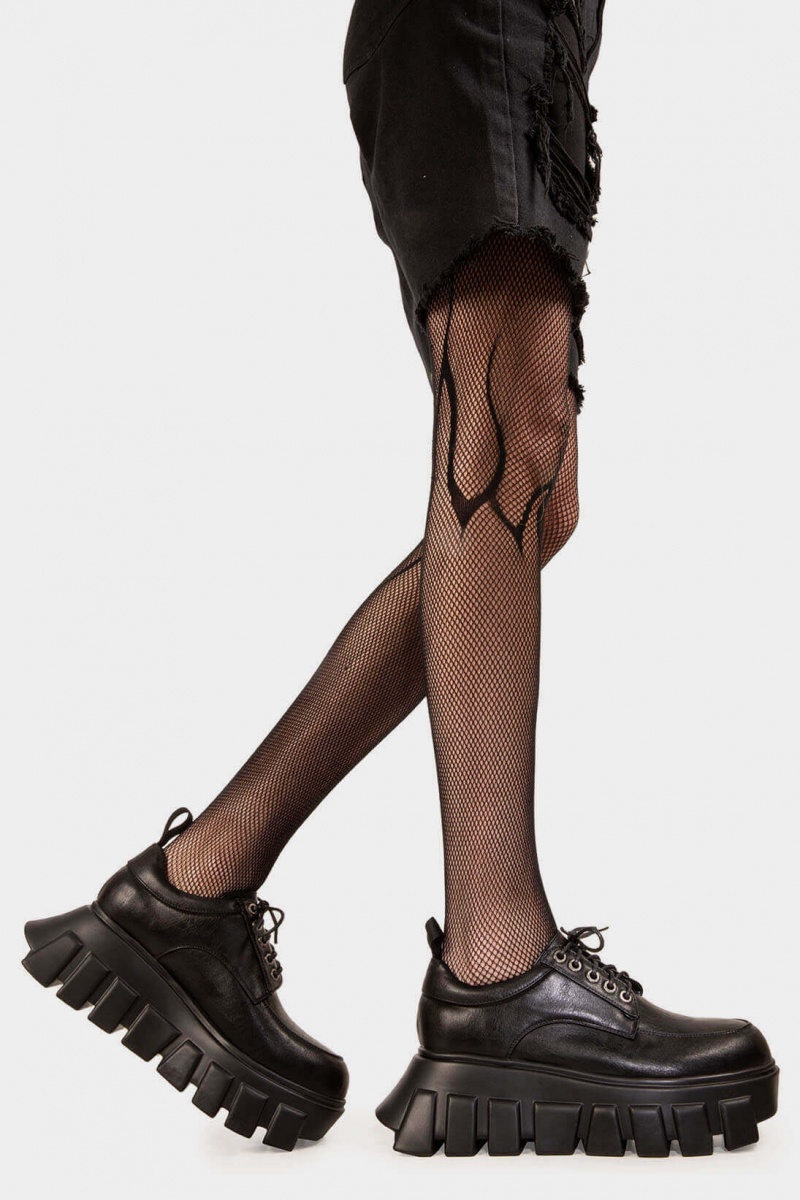 Lamoda Black Hole Chunky Plattform Sneakers Schwarz | 519368-LCH