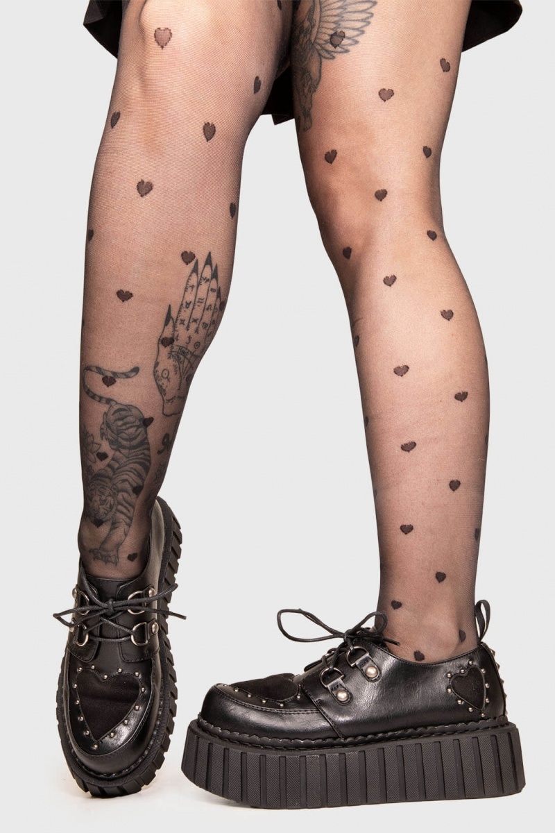 Lamoda Cryptic Love Chunky Creeper Shoes Schwarz | 937258-FEK