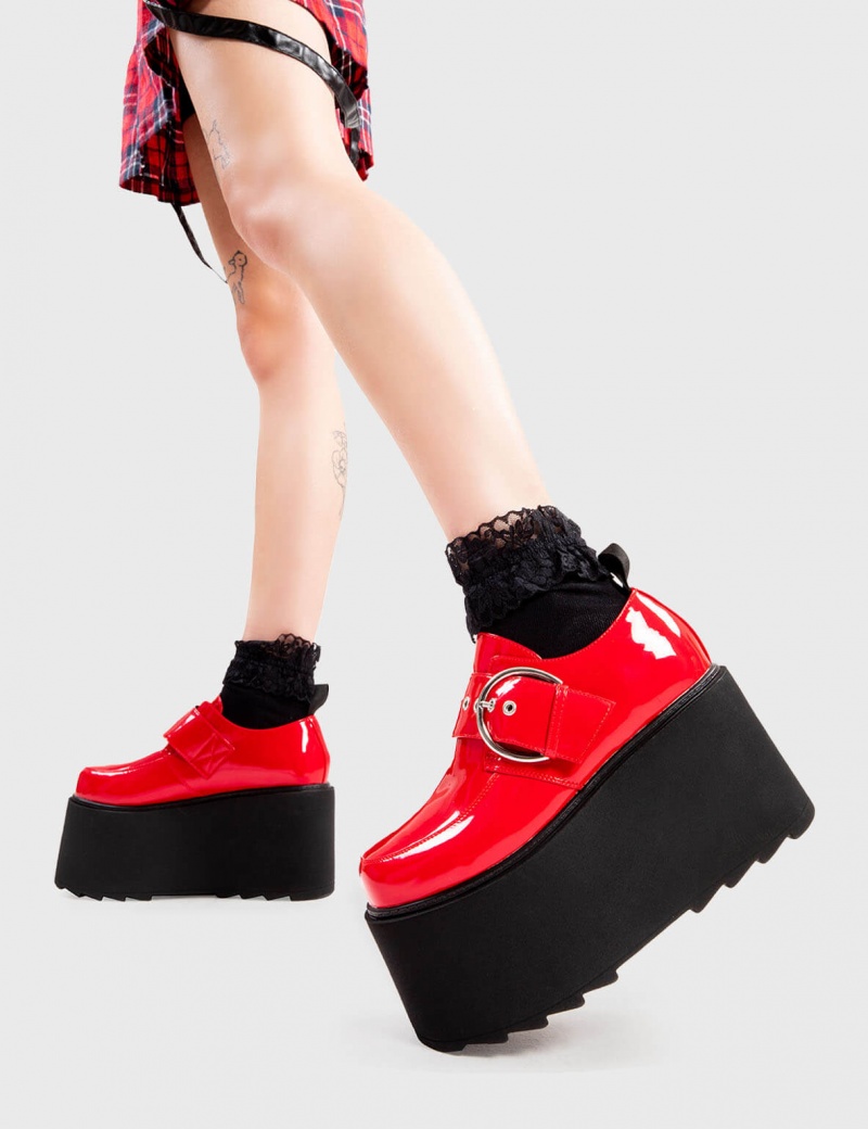 Lamoda Grounded Chunky Plattform Shoes Rot | 827490-CYA