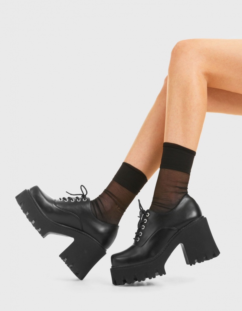 Lamoda Temptation Chunky Plattform Shoes Schwarz | 857194-UMR